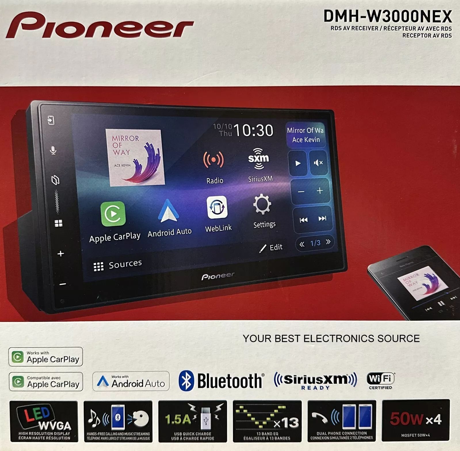 Pioneer DMH-W3000NEX Digital multimedia receiver