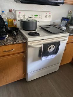 White Electric Coil Range Stove Oven