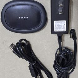 BELKIN Hi-Speed 4 Port Hub USB 2.0 w/ Power Adapter and USB Cable – F5U234 Rev.2