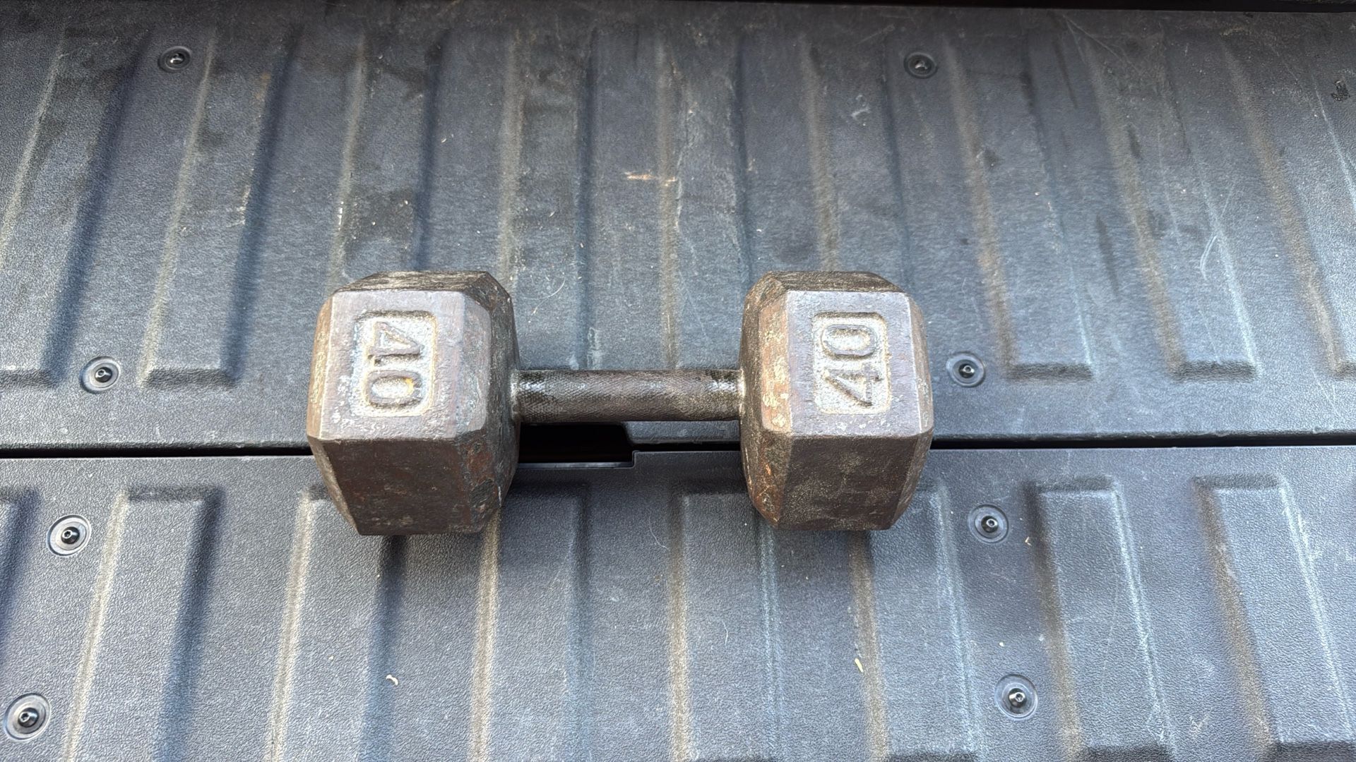 40 Lbs Metal Hex Dumbbell (single)