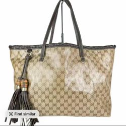 GUCCI GG Coated Canvas Tote Bag