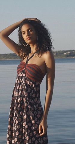 Halter Maxy Anthropology Dress Size M