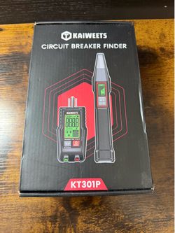KAIWEETS KT301P Circuit Breaker Finder Outlet Tester w/ Case