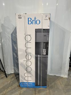 New in box Brio Moderna Self-Cleaning Touchless Bottleless Water Cooler Dispenser - with 3-Stage Water Filter and Installation Kit, Motion Sensor, Tri