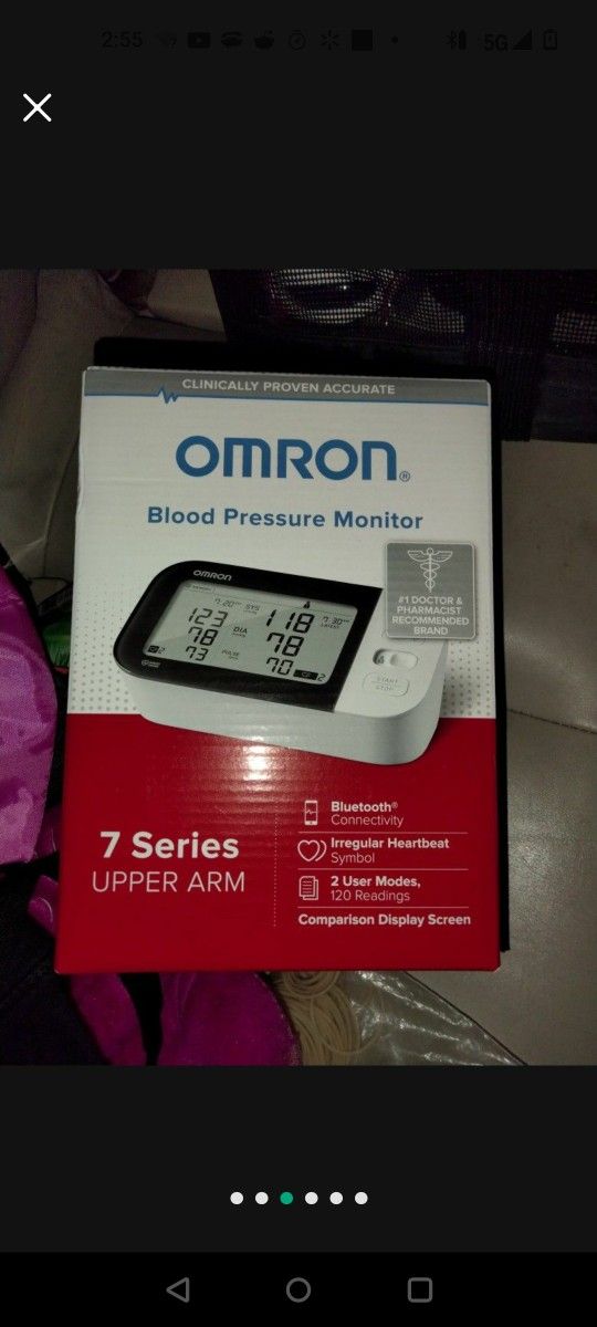 New Moron Blood Pressure Monitor 5 Series Upper Arm Bluetooth Connectivity  Irregular Heartbeat Symbol 1 User Mode, 60 Readings for Sale in Anaheim, CA  - OfferUp
