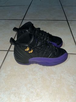 Purple & black Jordan 12s