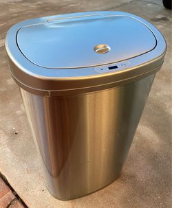 13 Gal. Stainless Steel Sensor Trash Can