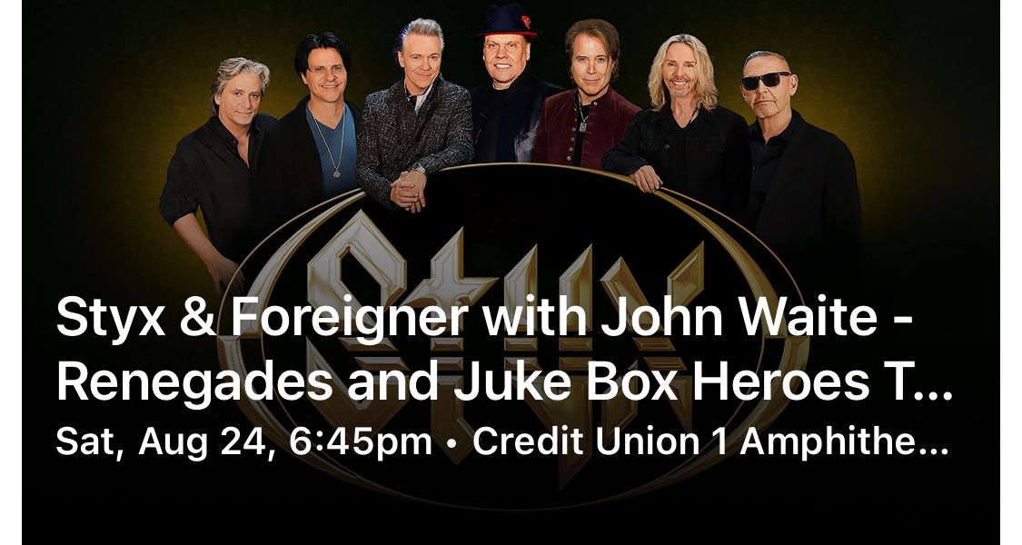 2 Tickets Foreigner