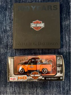 Father’s Day ! HARLEY DAVIDSON 100 Years Book & HARLEY DAVIDSON Truck by