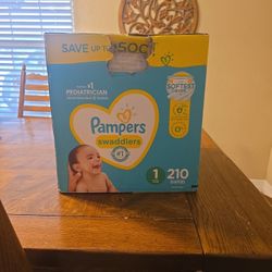 Pampers Swaddlers Size 1 (210) Count