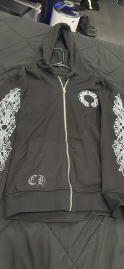 Chrome Hearts–style zip hoodie
