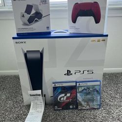 Brand New Sony PS5 Console 825GB - White - Bundle