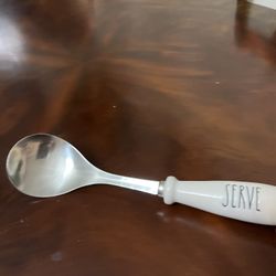Metal And Ceramic Serving Spoon
