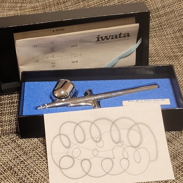 Iwata Airbrush Model HP-C, NEVER USED 1983 Japan