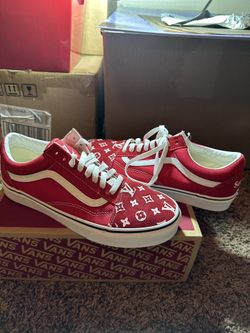 Custom LV x Supreme Vans Size 9