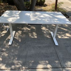 Ikea 63” x 31” adjustable height desk / table