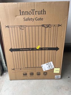 InnoTruth Safety Gate (2-Pack) - 36" High, White