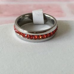 Stainless Steel Ring, Size 8