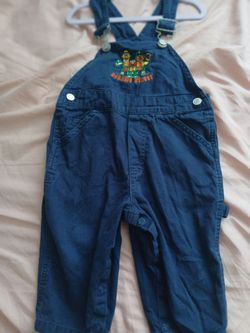 Vintage Sesame Street overalls