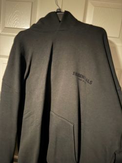 Black essentials hoodie