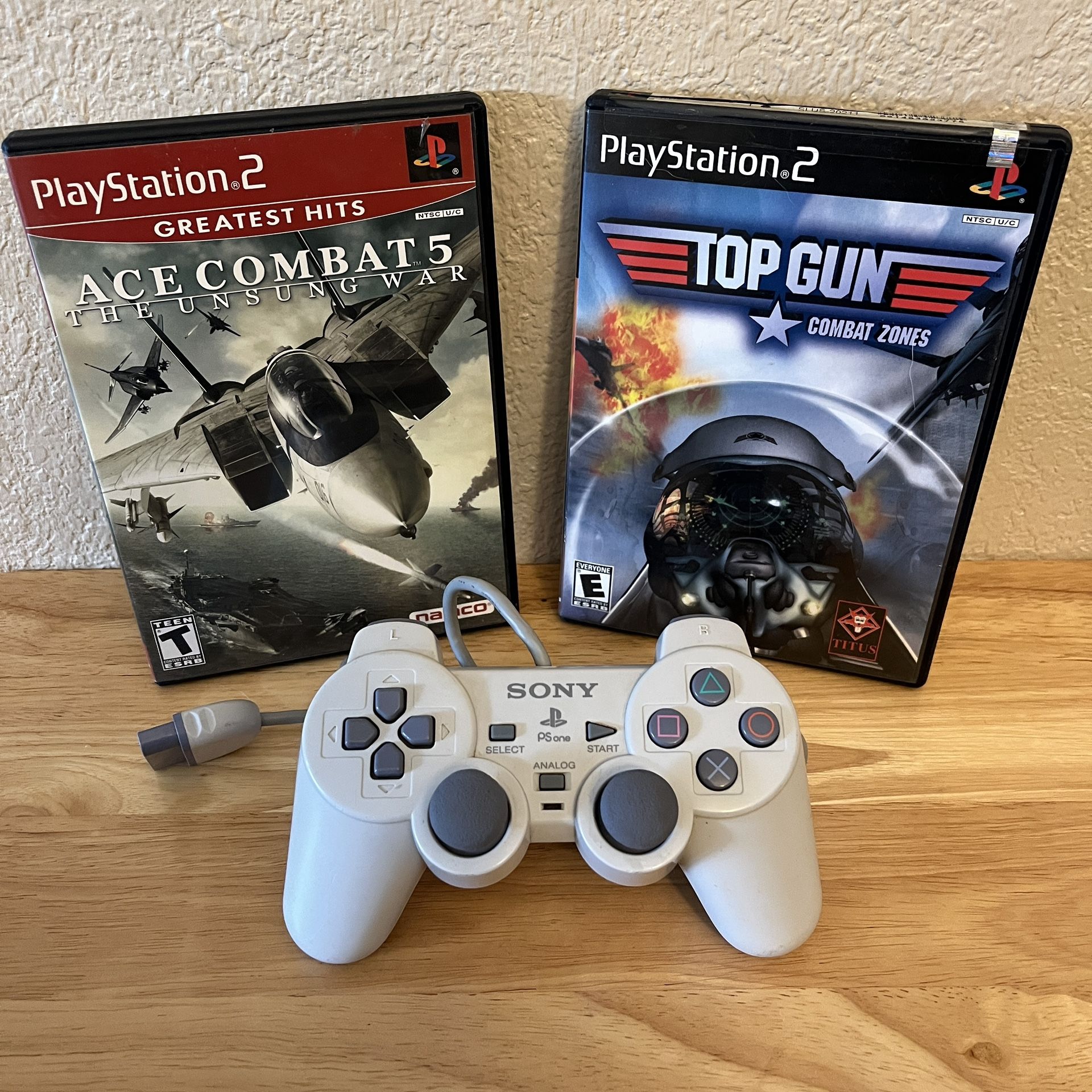 PlayStation PSOne Controller and PS2 Games