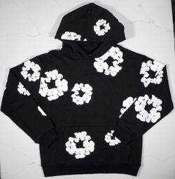 Denim Tears Black  Hoodie Size Medium