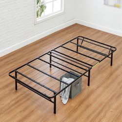 Foldable Metal Bed Frame Narrow Twin XL Size 80”Lx30”Wx14”H  (Northridge)