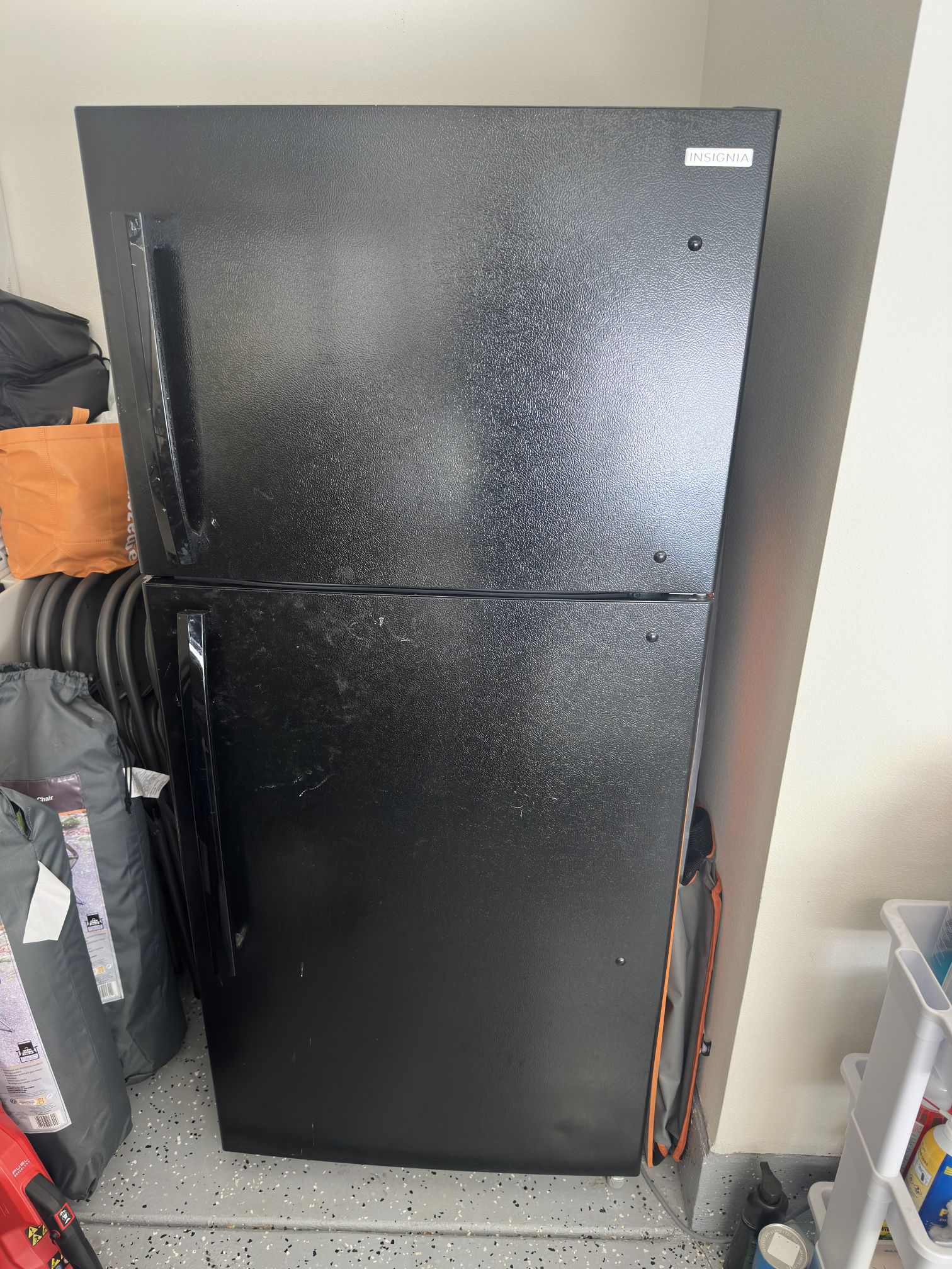 Free Black Insignia 18.1 CU Top Freezer Refrigerator 