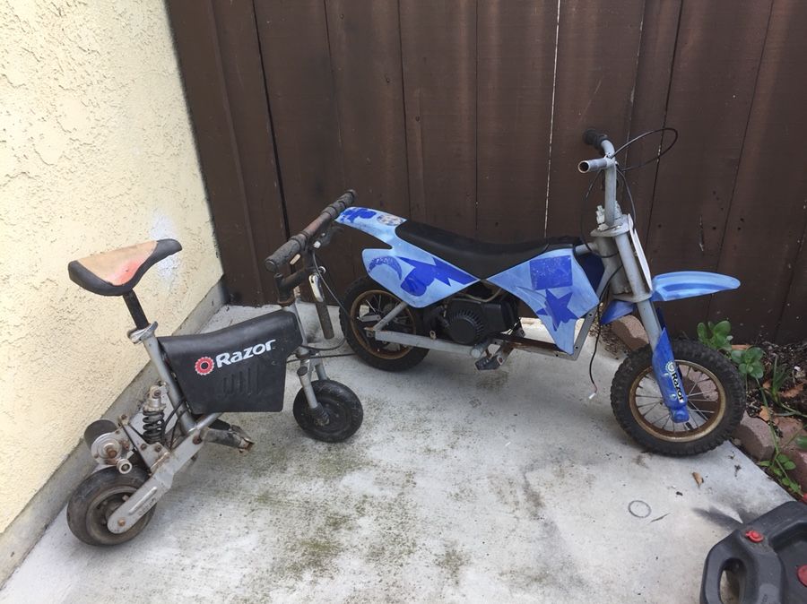 Razor electric dirt bikes 49cc gas conversion needs work