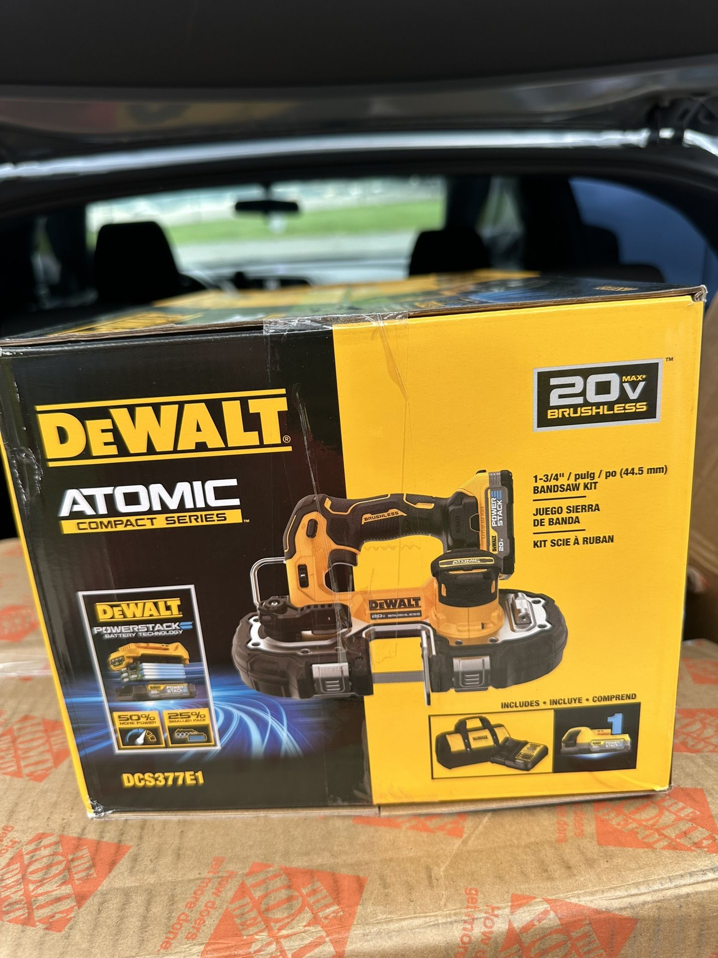 DEWALT ATOMIC 20V MAX Lithium-Ion Cordless 1-1/4 in. Bandsaw Kit with 1.7 Ah Battery and Charger