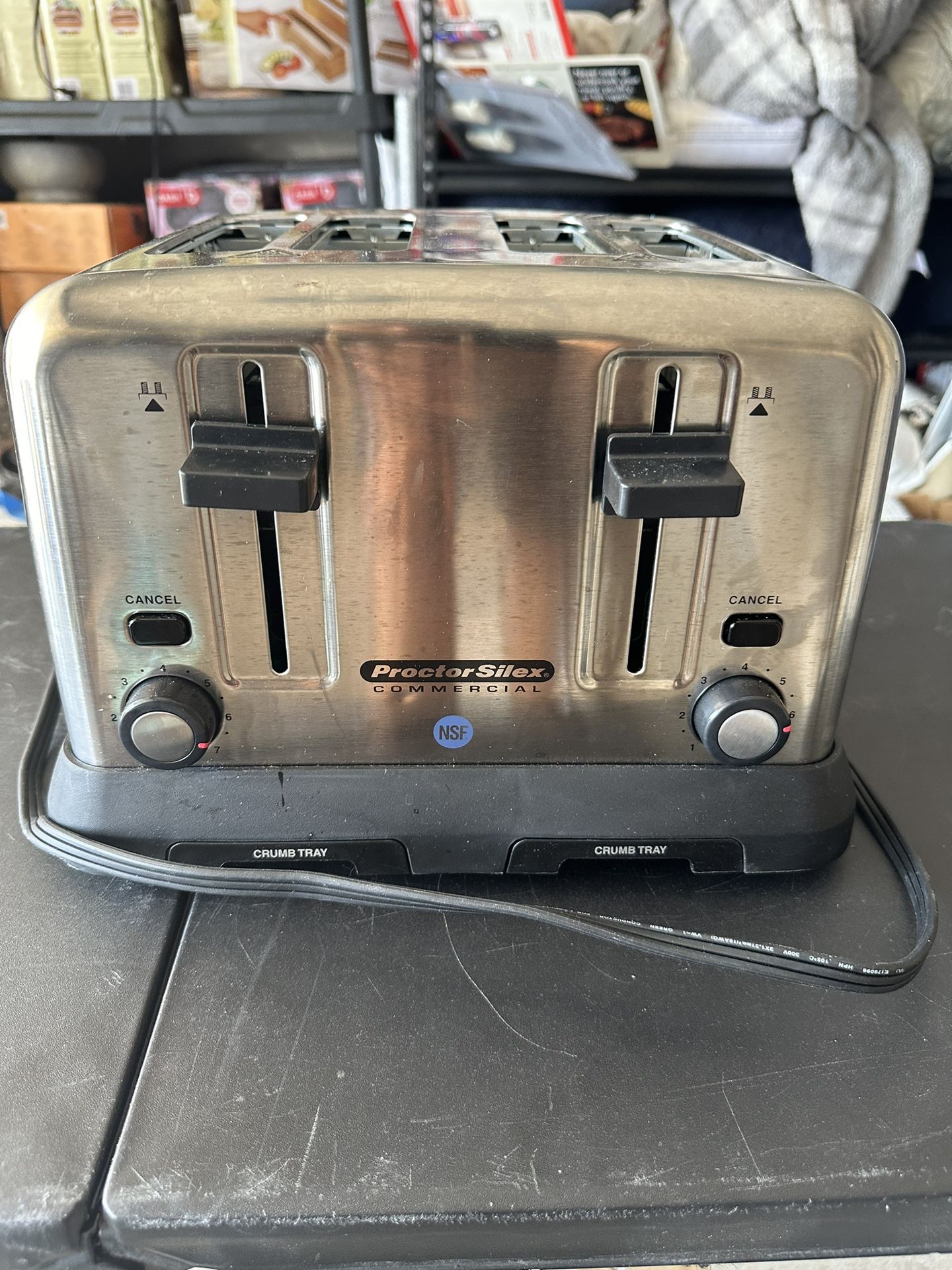 Proctor Silex 24855 4 Slice Commercial Toaster with 1 3/8" Slots - 120V, 1750W