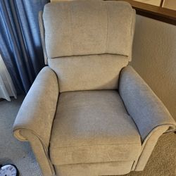** ONE PENDING** Light Grey Recliner w/ Swivel 