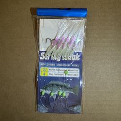 🎣 Sabiki Fishing Rigs – 5 Hooks – Glow – Real Fish Skin