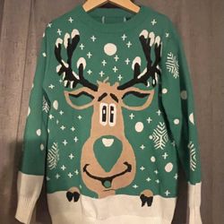Ugly Christmas Sweater Cute Kids Size Medium-Large