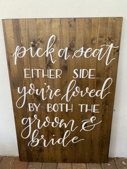 Wooden Wedding Signs