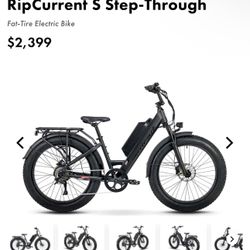 Fat-Tire Electric Bike 30mph with Throttle, Suspension & way more | VERY NEGOTIATABLE | Juiced Ripcurrent S