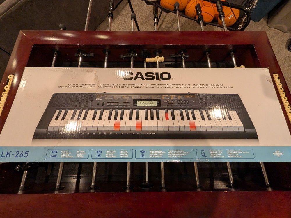 Casio LK-265 Key Lighting Keyboard With Stand