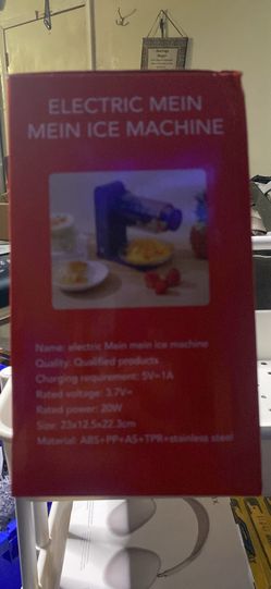 Mein Mein Electric Ice shaver, sorbet and snow cone maker with 2 BPA-free silicone compartments