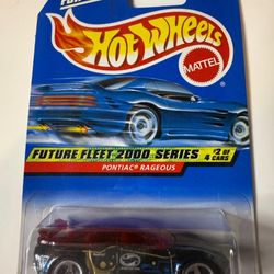 hot wheels future fleet 2000 series pontiac rageous #2 of 4 cars
