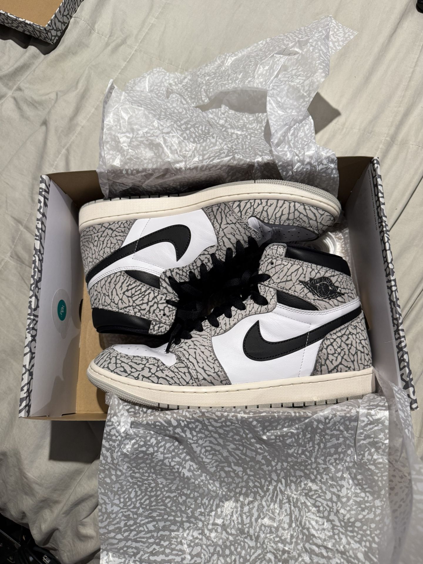 Jordan 1 White Cement Men’s Size 11.5