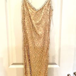 Gold Tissue Dress