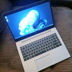 Slim Metal Win 11 Pro HP EliteBook Laptop Intel Quad Core CPU 8GB Ram 256GB SSD Webcam 1080P LCD USB C Port Wi-Fi/Bluetooth Wireless 