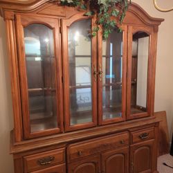 Estate Sale China Cabinet Solid wood Vintage