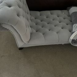 Grey lounge couch
