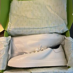 Brand New Sam Edelman “Poppy” Leather Sneakers In White, Women’s Size 10