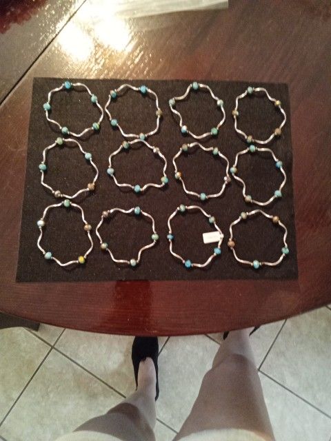 Marble Ocean Crystal Stretch Bracelet
