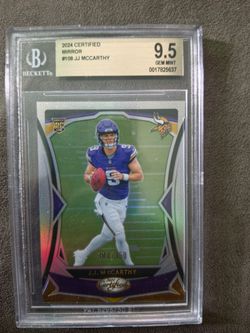 JJ McCarthy Minnesota Vikings rookie grade 9.5