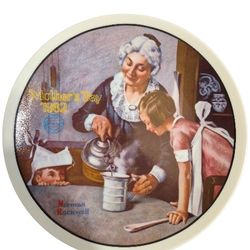 Knowles Norman Rockwell “The Cooking Lesson” Mother’s Day 1982 Collector Plate – No Box or COA