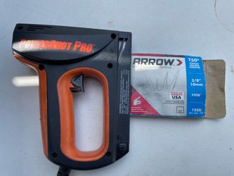 POWERSHOT PRO ELECTRIC CORDED STAPLER / NAIL GUN #9100 Free Staples Case