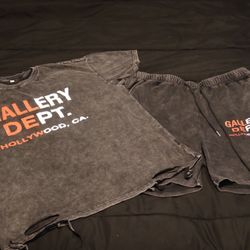 Gallery Dept, 2 piece Matching Set – T-Shirt & Shorts – Medium